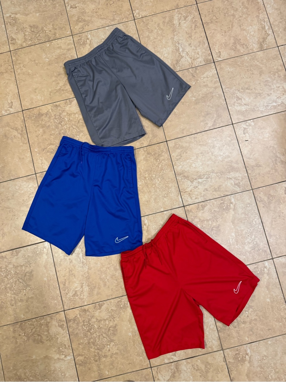 Nike Kids' Athletic Shorts - Red, Royal Blue, Gray NIKE DRI-FIT - Picture 4 of 4